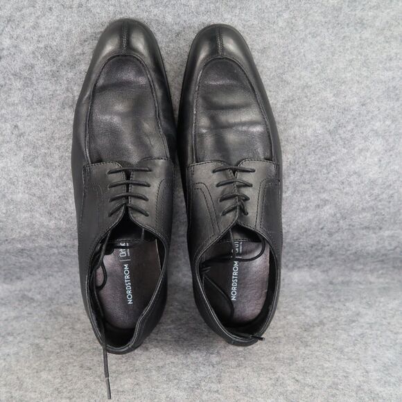 Nordstrom Shoes Men 10 Oxford Derby Dress Formal Leather OrtholiteBlack Classic main image 4
